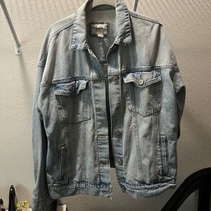 Oversized jean jacket